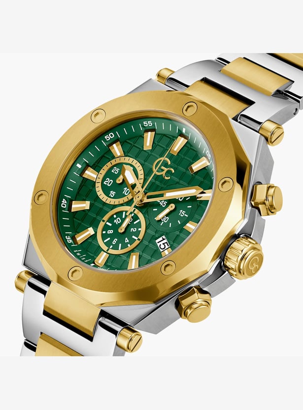 GC Legacy Men Chronograph Watch with Two-Tone Metal Strap - Z18003G9MF