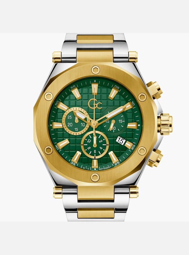 GC Legacy Men Chronograph Watch with Two-Tone Metal Strap - Z18003G9MF