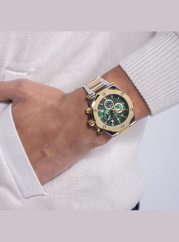 GC Legacy Men Chronograph Watch with Two-Tone Metal Strap - Z18003G9MF