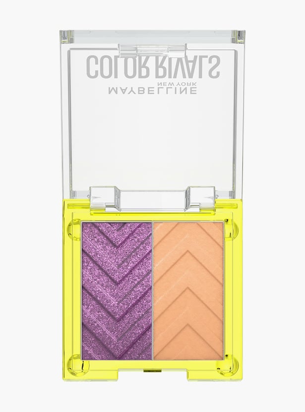 MAYBELLINE NEW YORK Color Rivals Longwear Duo Eyeshadow Palette- Spontaneous X Purposeful - 3gm