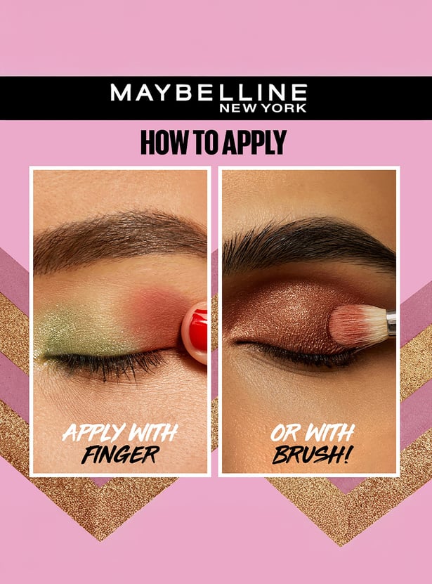 MAYBELLINE NEW YORK Color Rivals Longwear Duo Eyeshadow Palette- Spontaneous X Purposeful - 3gm