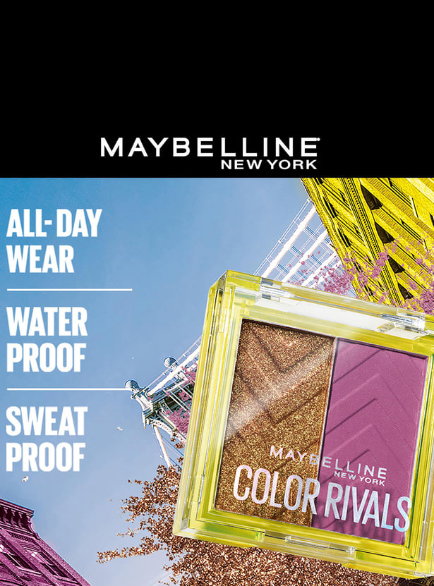 MAYBELLINE NEW YORK Color Rivals Duo Eyeshadow Palette - Assertive x Coy - 3gm