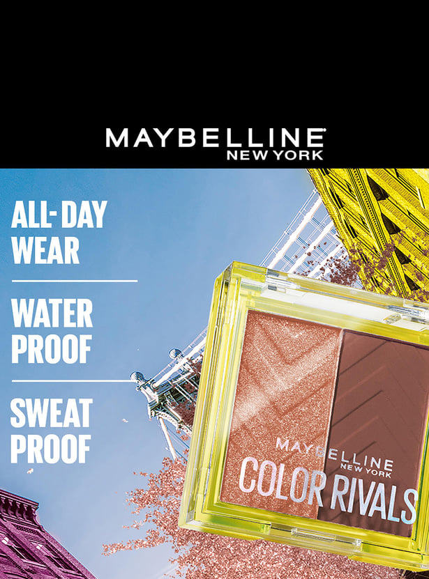 MAYBELLINE NEW YORK Color Rivals Longwear Duo Eyeshadow Palette - Spicy X Suave - 3gm