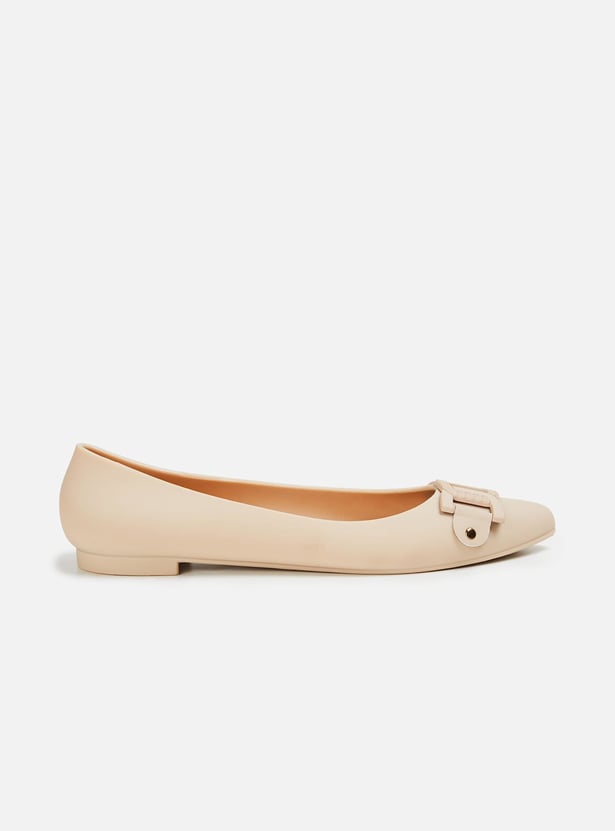 GINGER Women Buckle-Tie Detailed Ballerinas