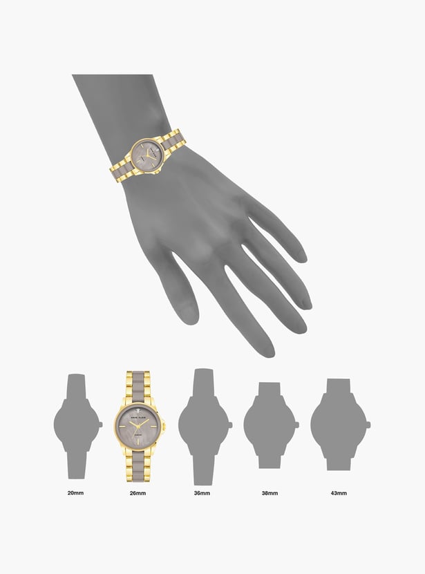 ANNE KLEIN Women Diamond Accented Two-Tone Analog Watch - AK4118TPGB