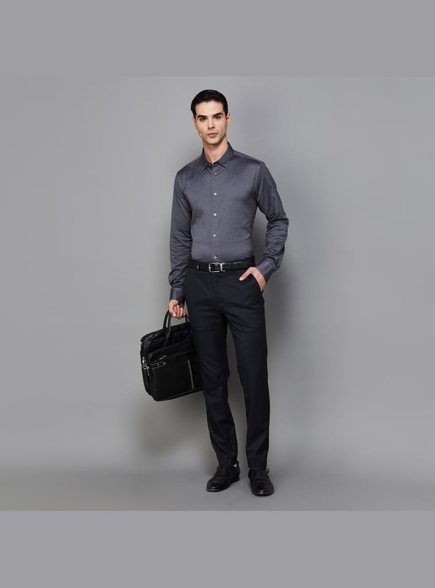 BLACKBERRYS Men Solid Slim Fit Formal Shirt