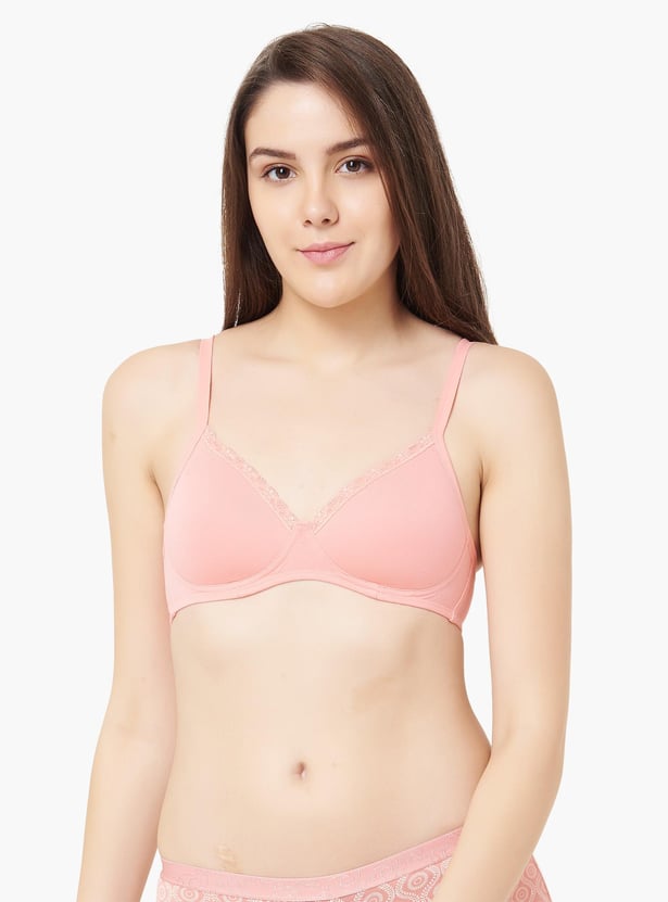 AMANTE Solid Padded Half-Coverage T-Shirt Bra