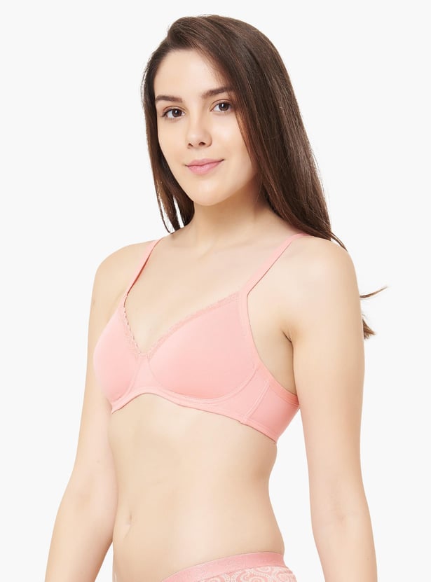 AMANTE Solid Padded Half-Coverage T-Shirt Bra