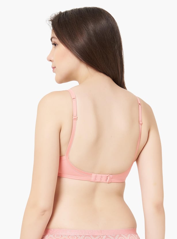 AMANTE Solid Padded Half-Coverage T-Shirt Bra
