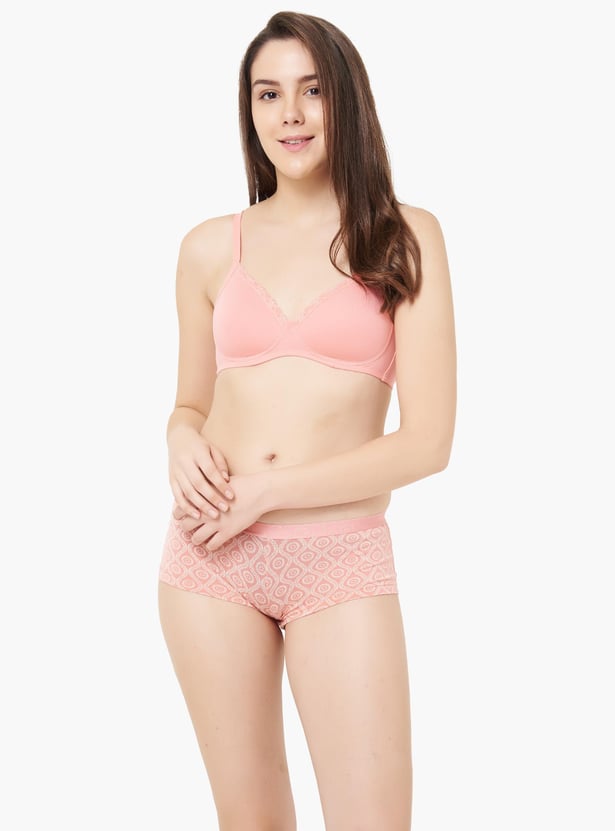 AMANTE Solid Padded Half-Coverage T-Shirt Bra