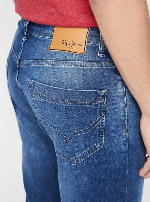 PEPE JEANS Stone-Wash Regular Fit Jeans