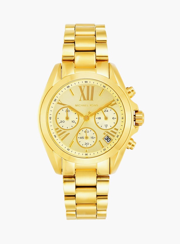 MICHAEL KORS Mini Bradshaw Analog Gold Dial Women's Watch - MK5798