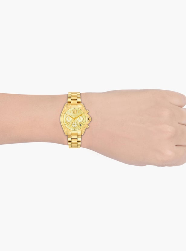 MICHAEL KORS Mini Bradshaw Analog Gold Dial Women's Watch - MK5798