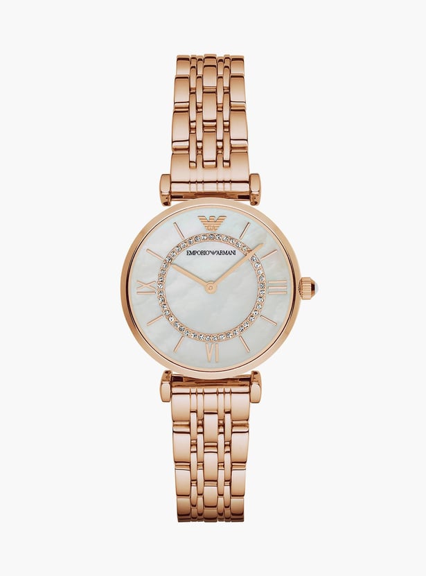 EMPORIO ARMANI Gianni T-Bar Crystal-Encrusted Analog Watch - AR1909I