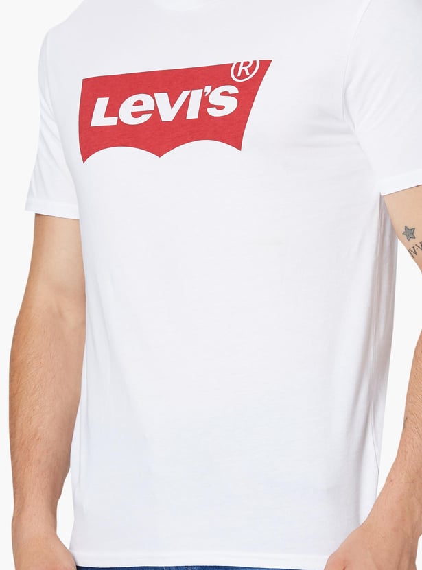 Levis white t best sale