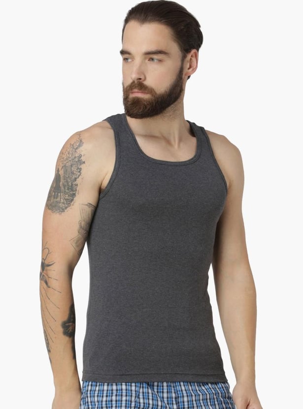 JOCKEY Solid Cotton Innerwear Vest