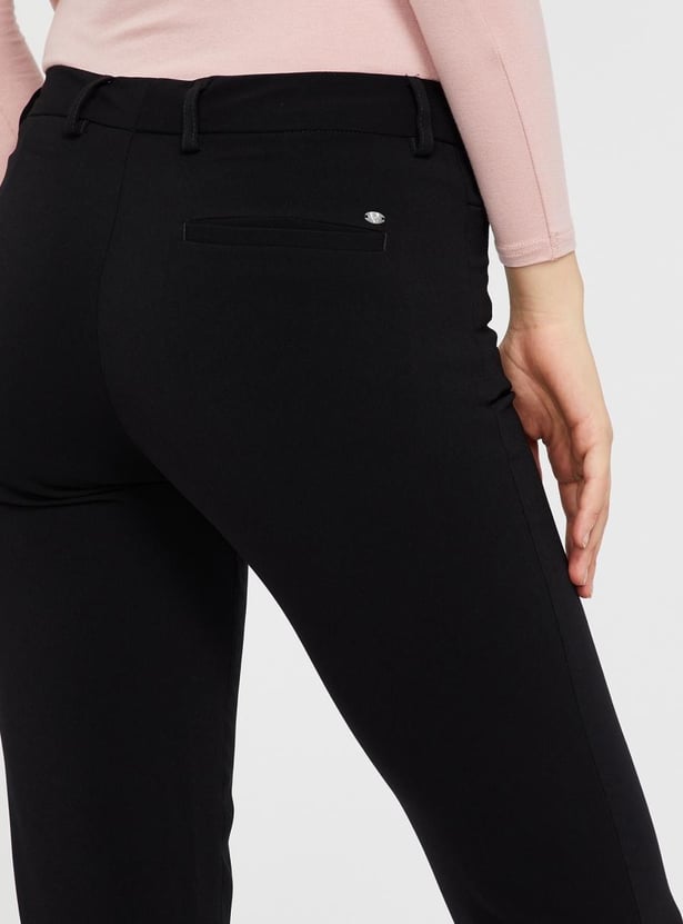 ALLEN SOLLY Solid Tapered Pants