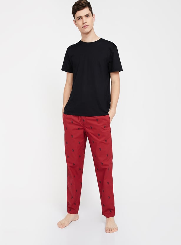 U.S. POLO ASSN. Men Printed Pyjamas