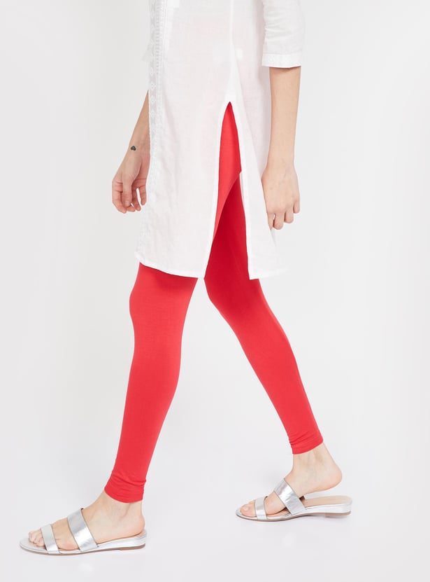 Melange ankle length leggings hotsell