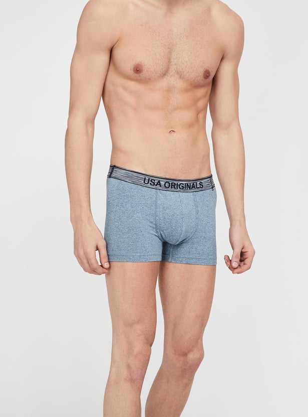 JOCKEY Micromodal Supima Cotton Heathered Trunks