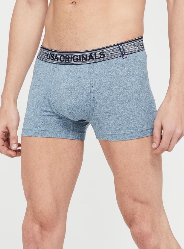 JOCKEY Micromodal Supima Cotton Heathered Trunks