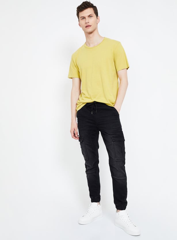 CELIO Men Solid Slim Fit T-shirt