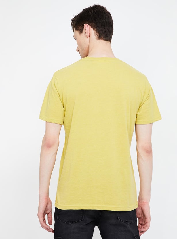 CELIO Men Solid Slim Fit T-shirt