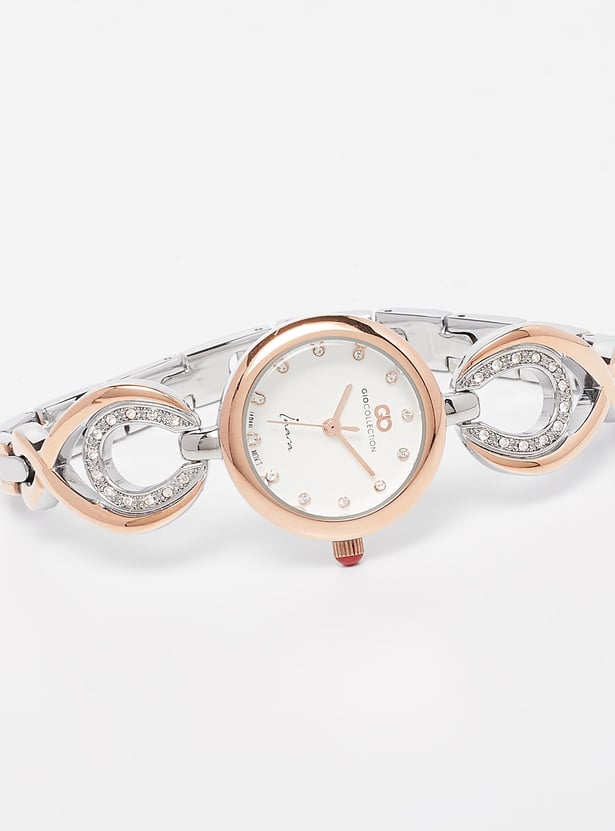 GIO COLLECTION Bracelet Strap Embellished Analog Watch - G2129-22
