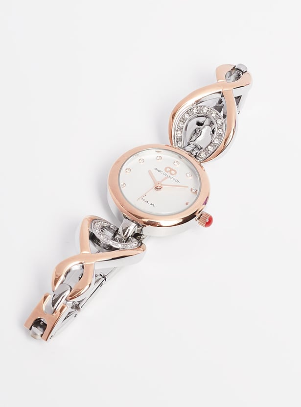 GIO COLLECTION Bracelet Strap Embellished Analog Watch - G2129-22