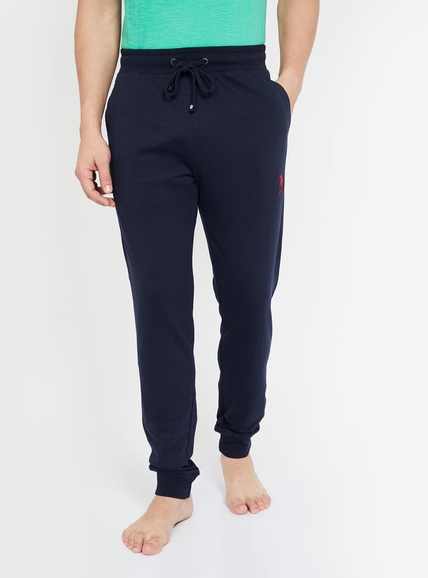 U.S. POLO ASSN. Solid Elasticated Regular Fit Joggers