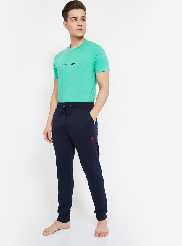 U.S. POLO ASSN. Solid Elasticated Regular Fit Joggers