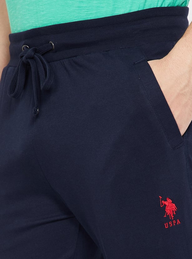 U.S. POLO ASSN. Solid Elasticated Regular Fit Joggers