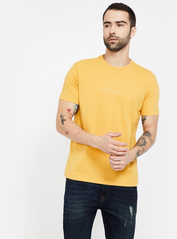 FAHRENHEIT Solid Slim Fit Crew Neck T-shirts - Pack of 3