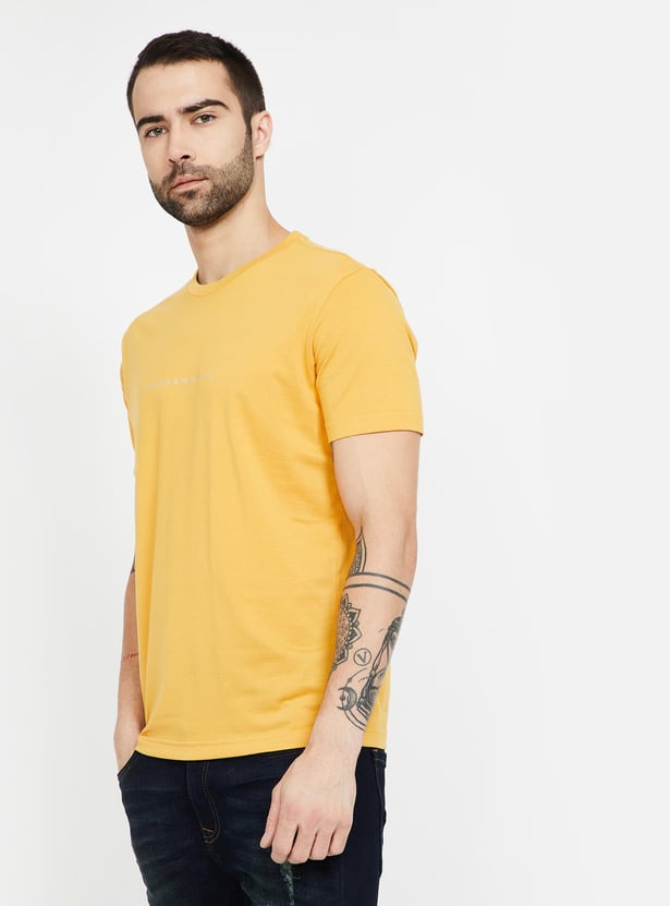 FAHRENHEIT Solid Slim Fit Crew Neck T-shirts - Pack of 3