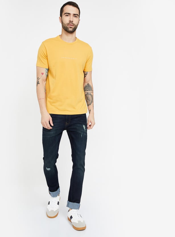 FAHRENHEIT Solid Slim Fit Crew Neck T-shirts - Pack of 3