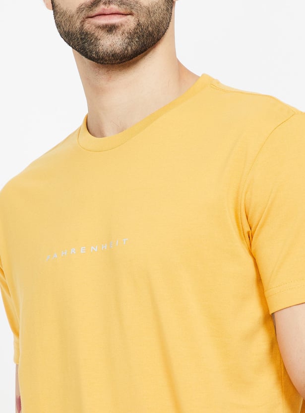 FAHRENHEIT Solid Slim Fit Crew Neck T-shirts - Pack of 3