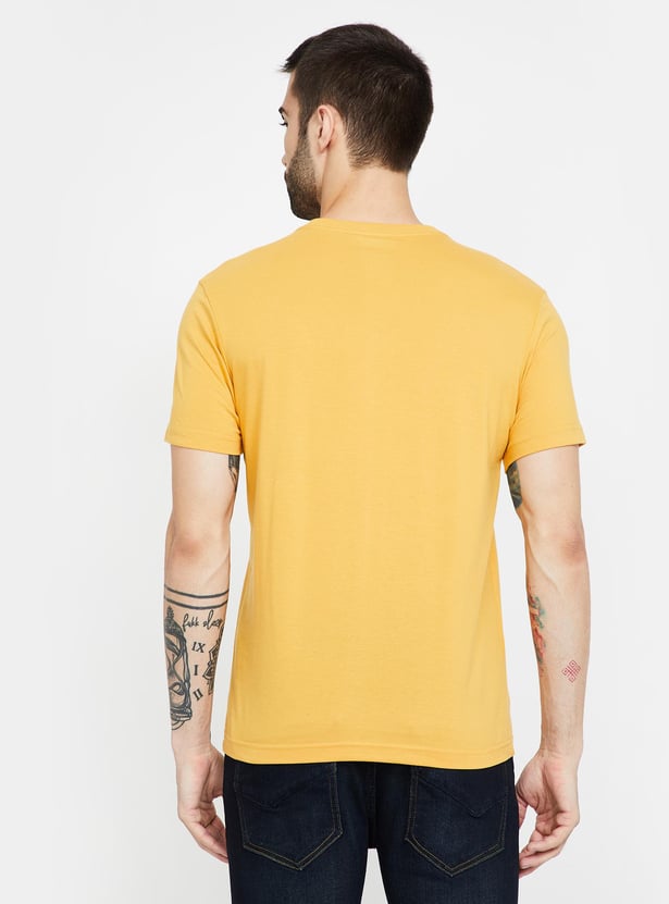 FAHRENHEIT Solid Slim Fit Crew Neck T-shirts - Pack of 3