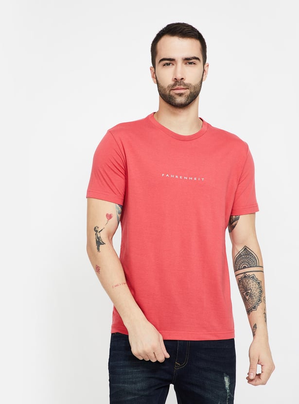 FAHRENHEIT Solid Slim Fit Crew Neck T-shirts - Pack of 3