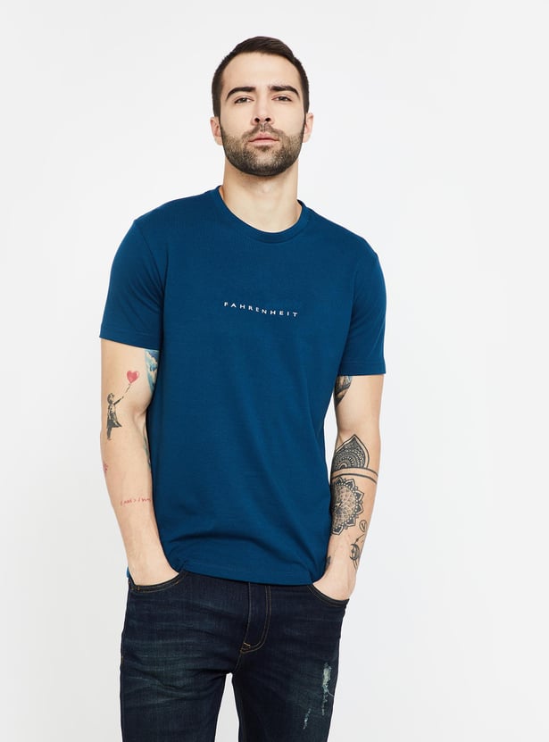 FAHRENHEIT Solid Slim Fit Crew Neck T-shirts - Pack of 3