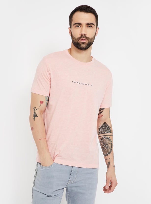 FAHRENHEIT Printed Slim Fit Crew Neck T-shirt - Pack of 3