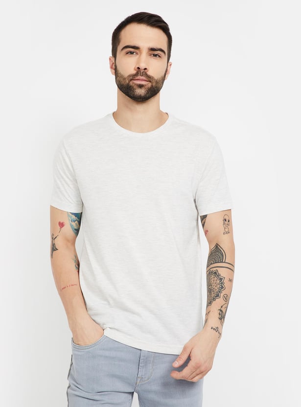 FAHRENHEIT Printed Slim Fit Crew Neck T-shirt - Pack of 3
