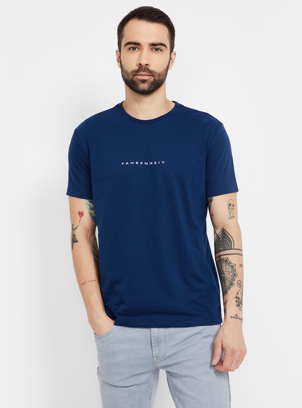 FAHRENHEIT Printed Slim Fit Crew Neck T-shirt - Pack of 3