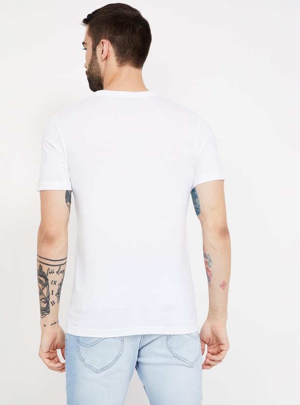 FAHRENHEIT Solid Slim Fit Crew Neck T-shirt- Pack of 3