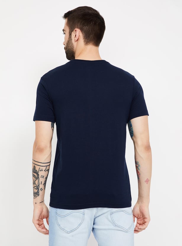 FAHRENHEIT Solid Slim Fit Crew Neck T-shirt- Pack of 3