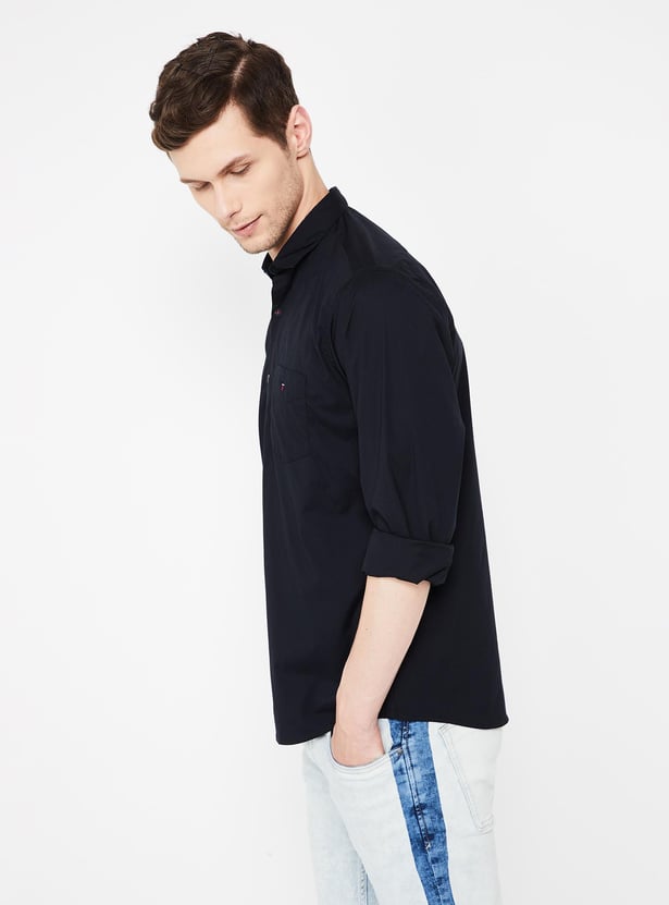 LOUIS PHILIPPE SPORT Solid Full Sleeves Slim Fit Shirt