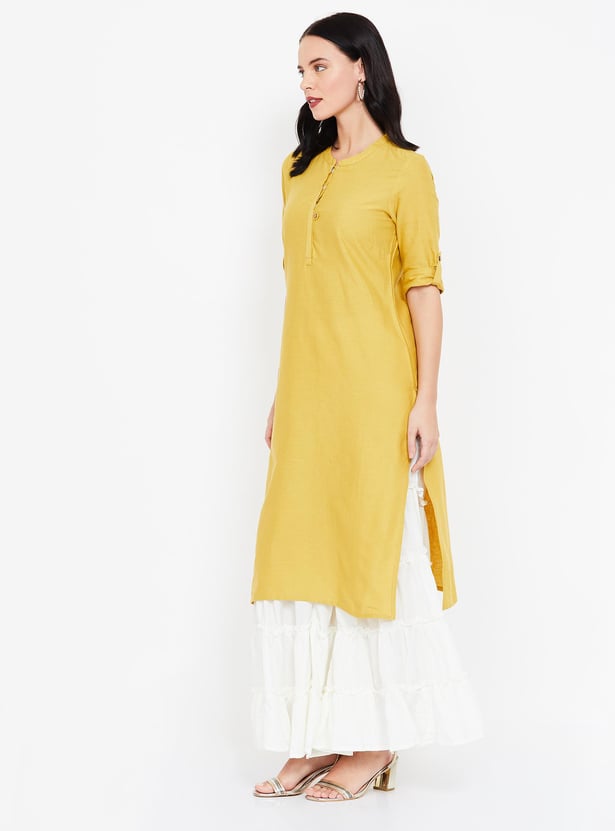 AURELIA Solid Straight Kurta