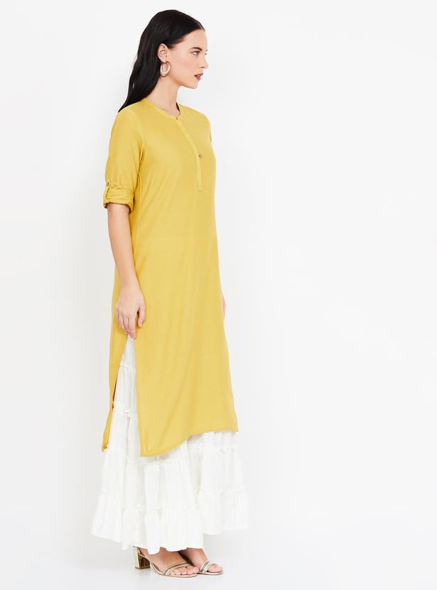 AURELIA Solid Straight Kurta