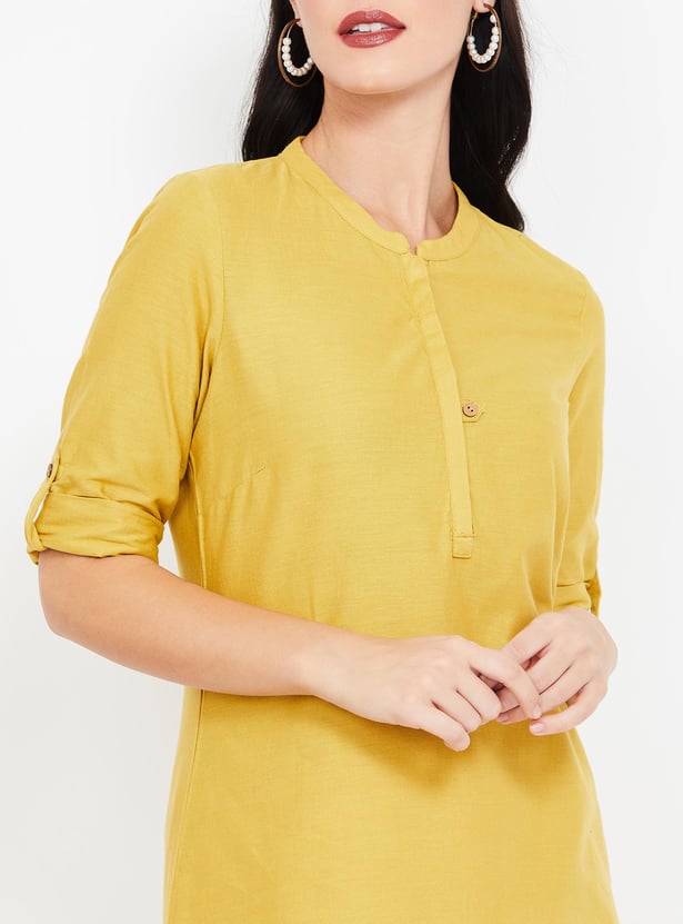 AURELIA Solid Straight Kurta