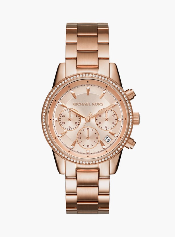 MICHAEL KORS Women Embellished Chronograph Watch - MK6357I