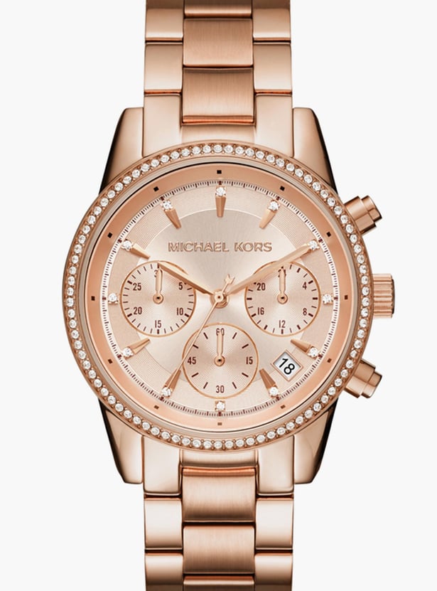 MICHAEL KORS Women Embellished Chronograph Watch - MK6357I